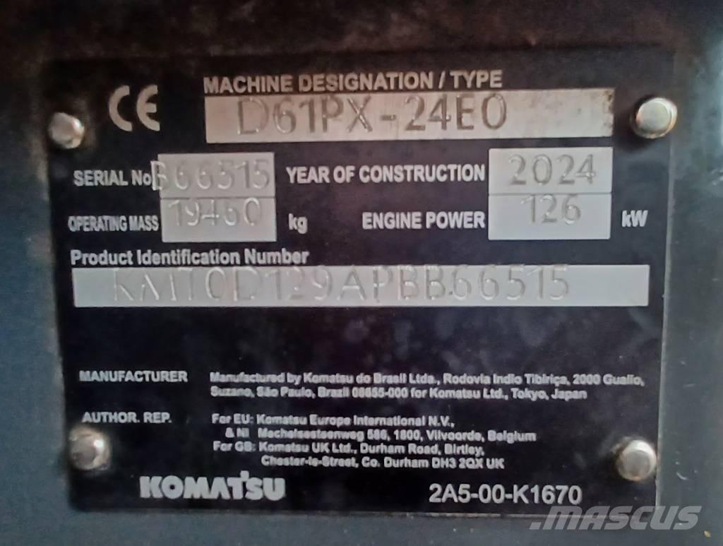Komatsu D61PX-24 Paletli dozerler