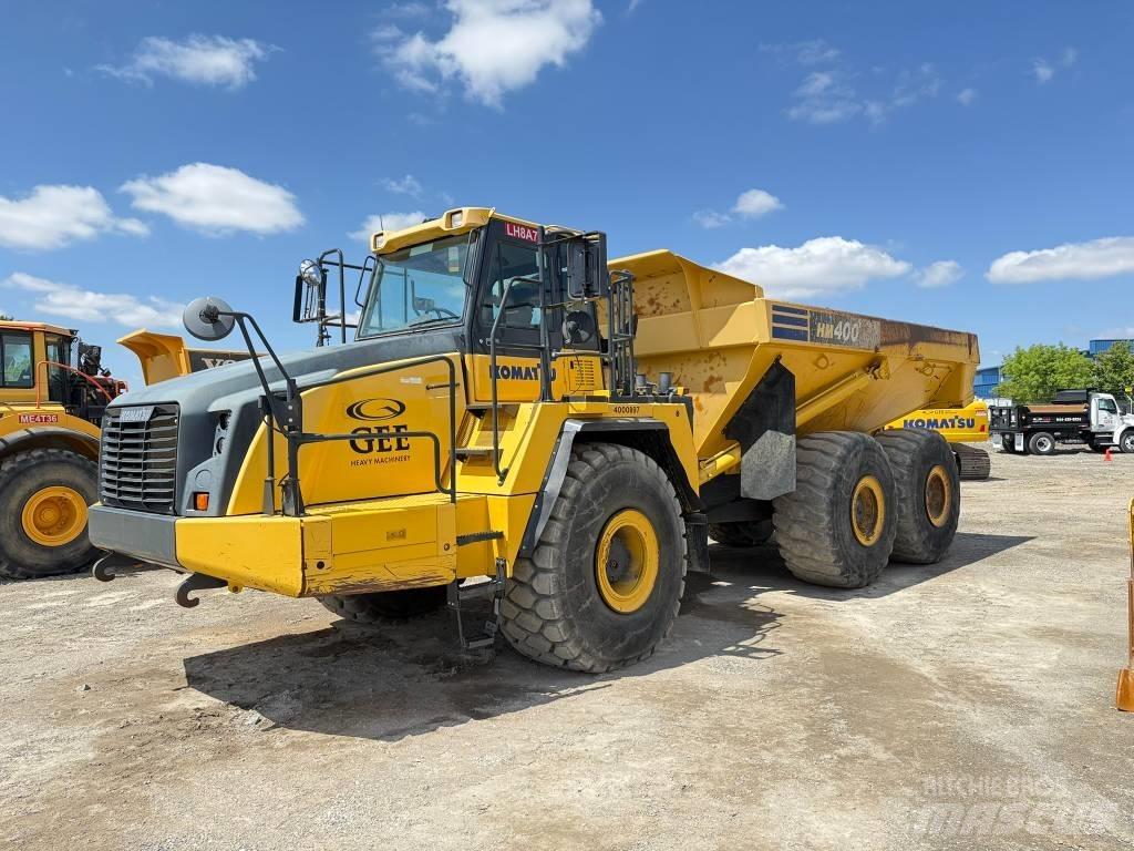 Komatsu HM400-5 Belden kirma kaya kamyonu