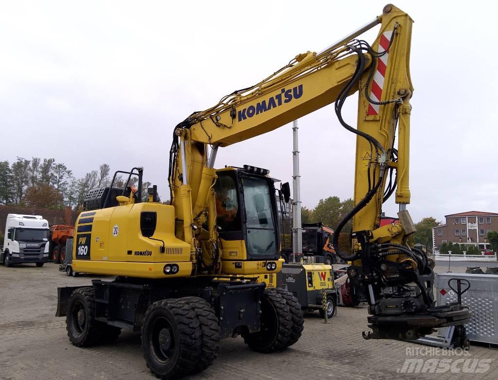 Komatsu PW160-11 Lastik tekerli ekskavatörler