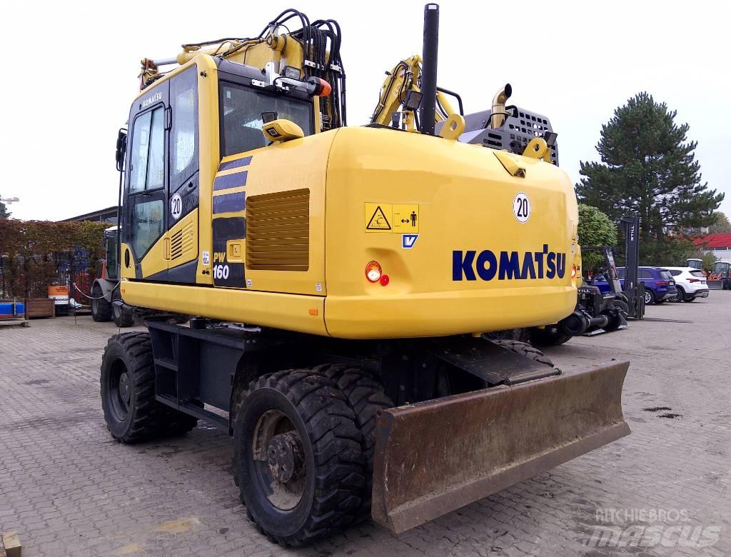 Komatsu PW160-11 Lastik tekerli ekskavatörler