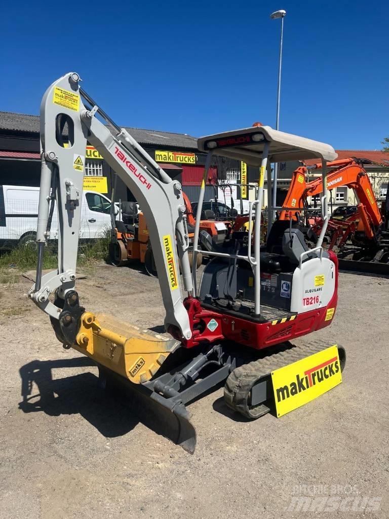 Takeuchi TB216 Mini ekskavatörler, 7 tona dek