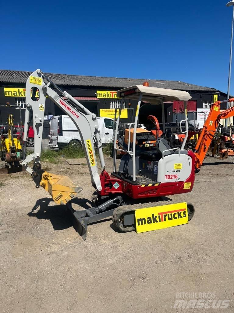 Takeuchi TB216 Mini ekskavatörler, 7 tona dek