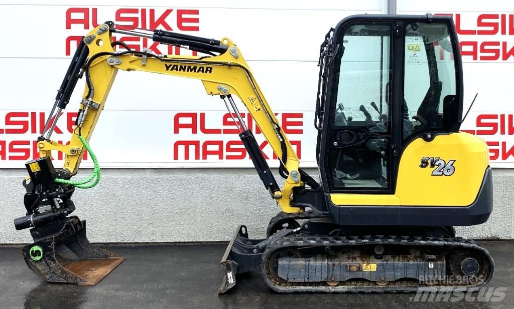 Yanmar SV 26 Mini ekskavatörler, 7 tona dek