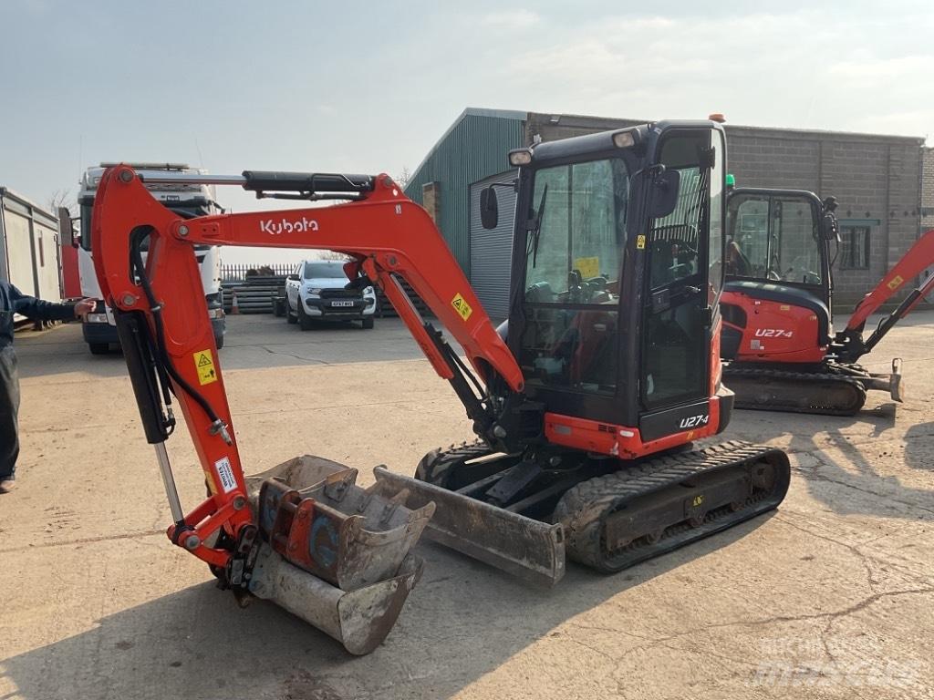 Kubota U27-4 Mini ekskavatörler, 7 tona dek