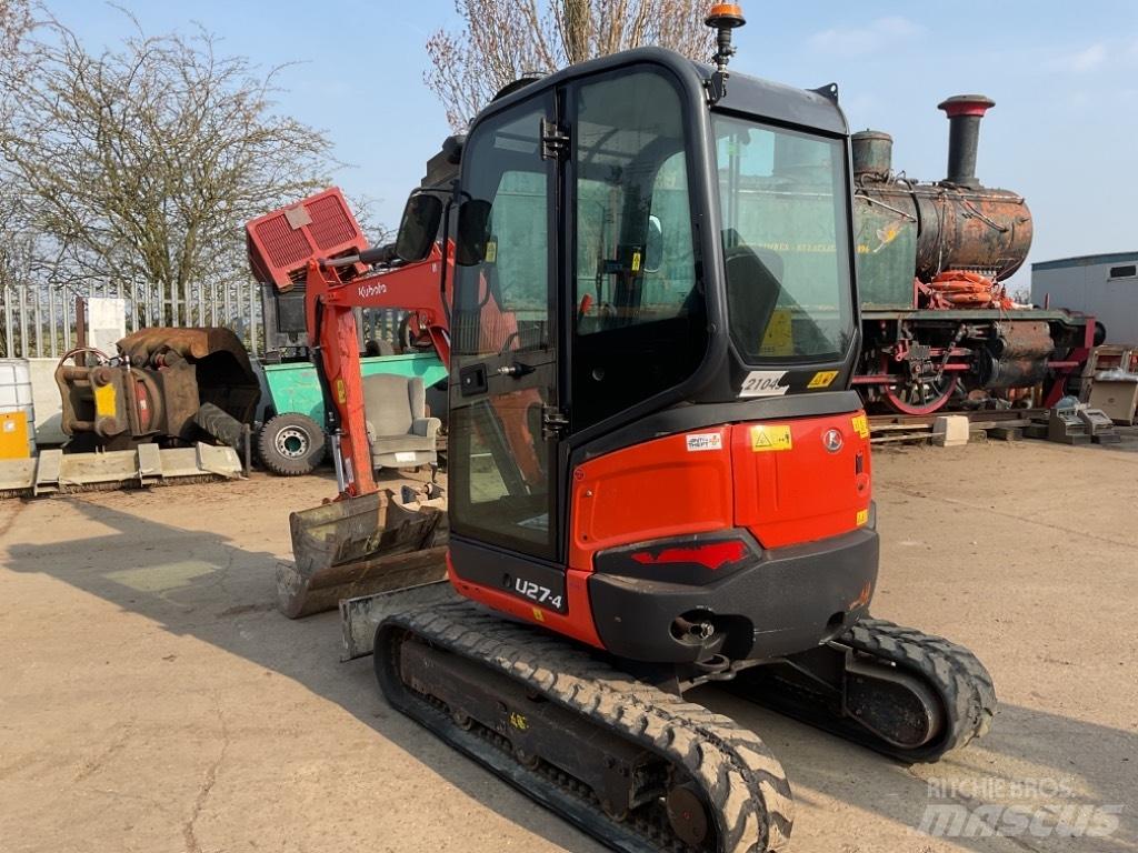 Kubota U27-4 Mini ekskavatörler, 7 tona dek
