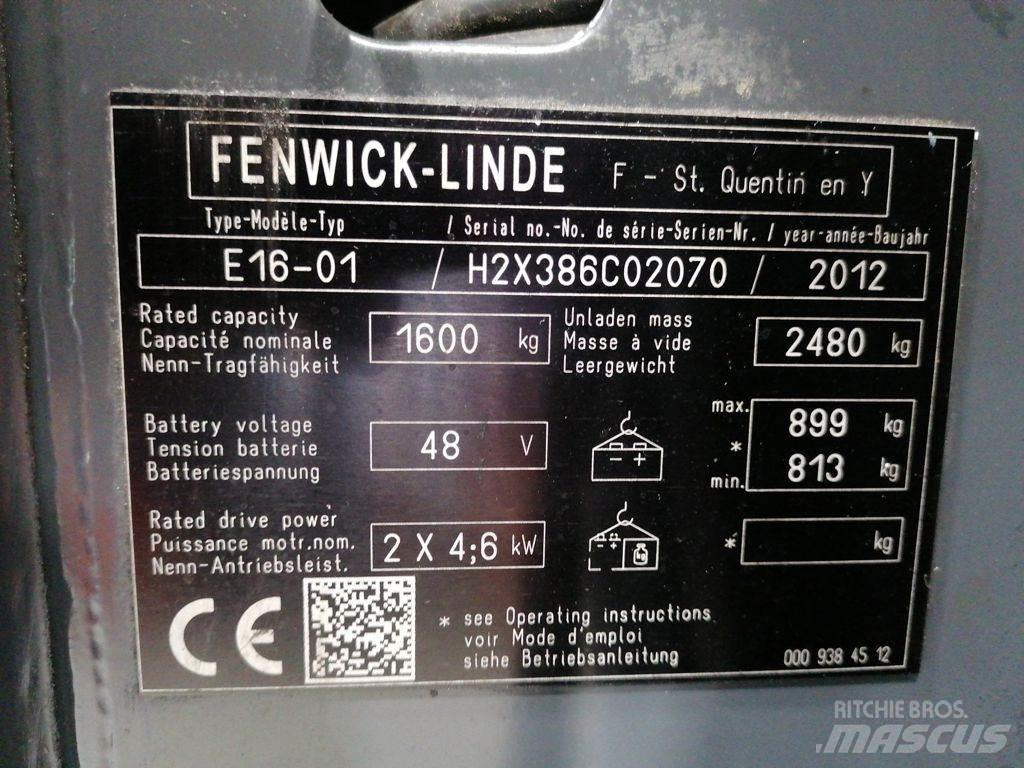 Linde E16-01 Elektrikli forkliftler