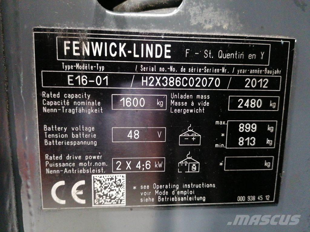 Linde E16-01 Elektrikli forkliftler