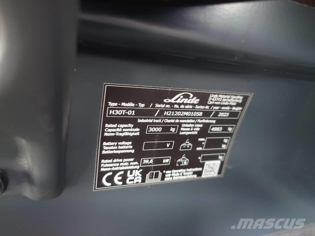 Linde H 30 T LPG'li forkliftler