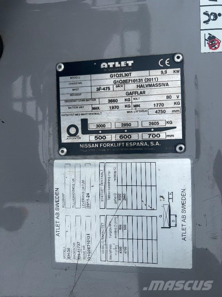 Atlet L30T Elektrikli forkliftler