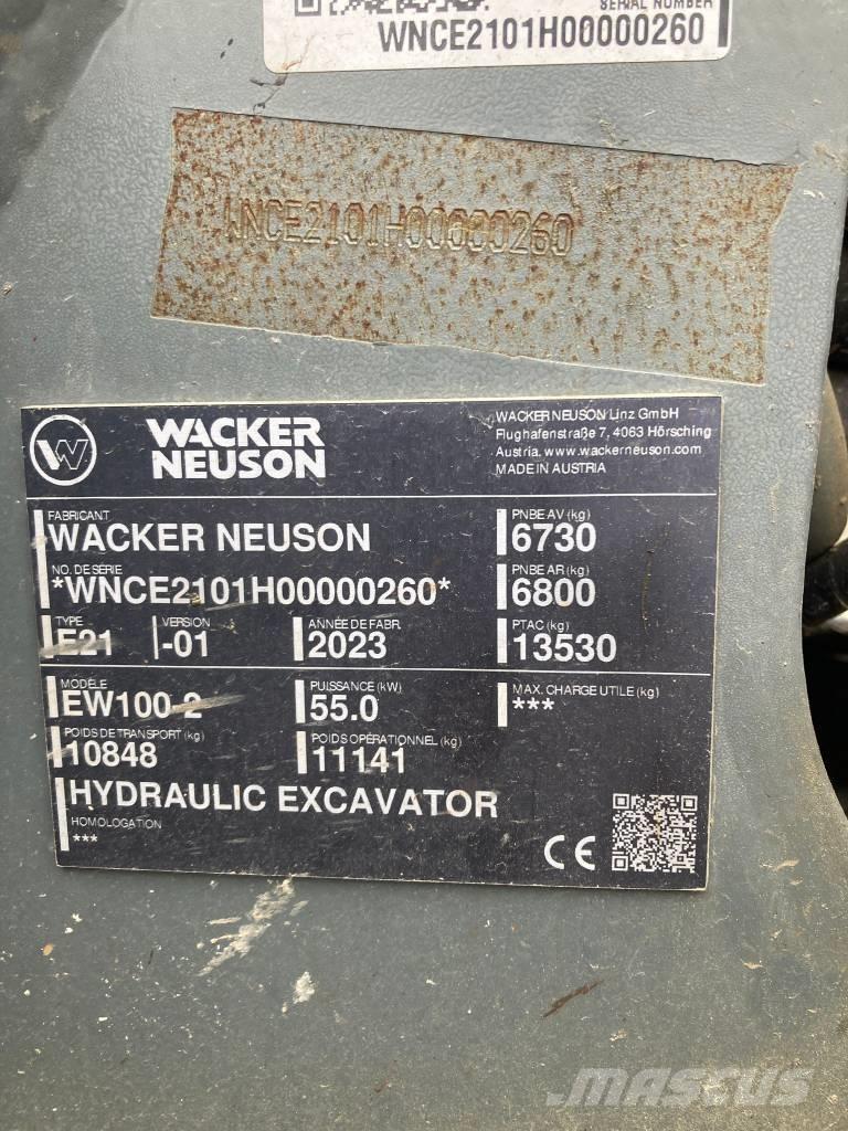Wacker Neuson EW 100 Lastik tekerli ekskavatörler