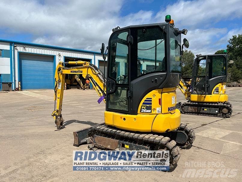 Komatsu PC 26 MR Mini ekskavatörler, 7 tona dek