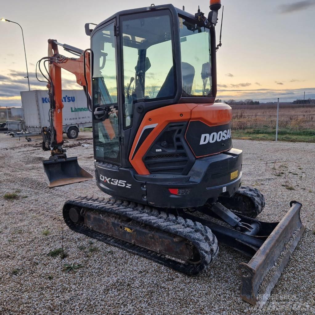 Doosan DX 35 Z Mini ekskavatörler, 7 tona dek