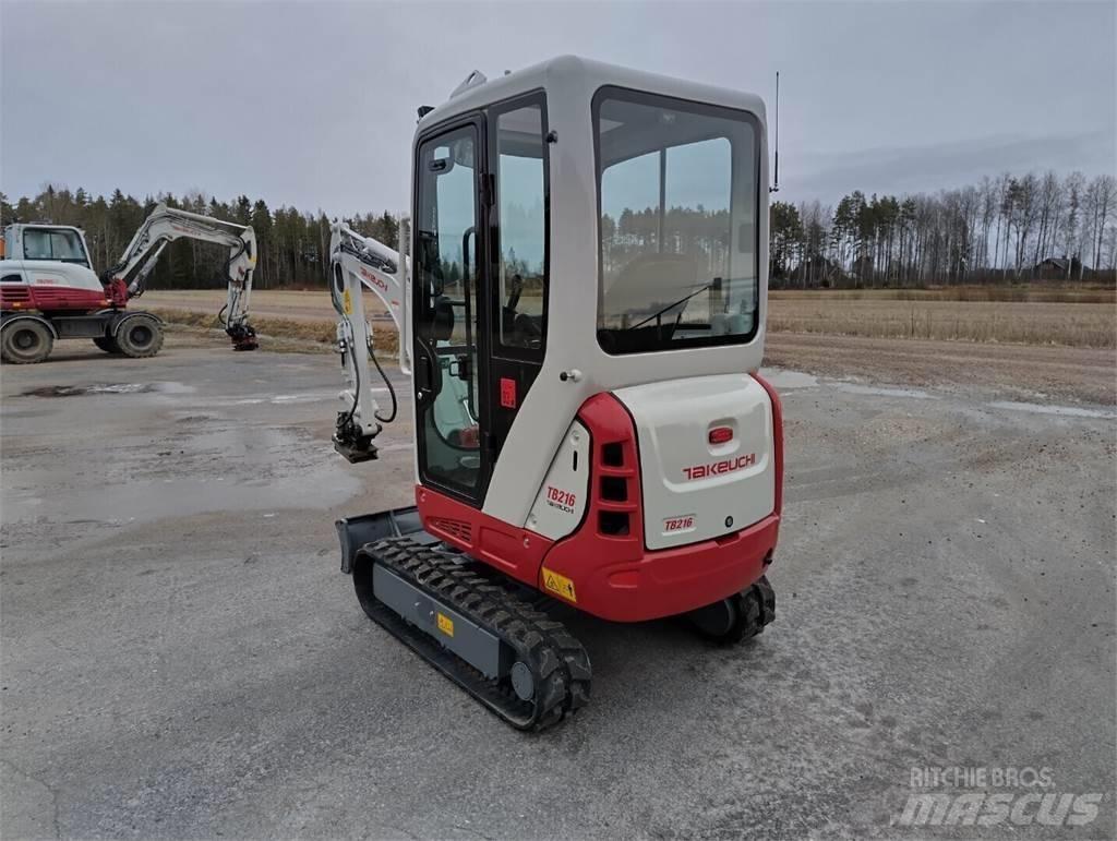 Takeuchi TB 216 Mini ekskavatörler, 7 tona dek