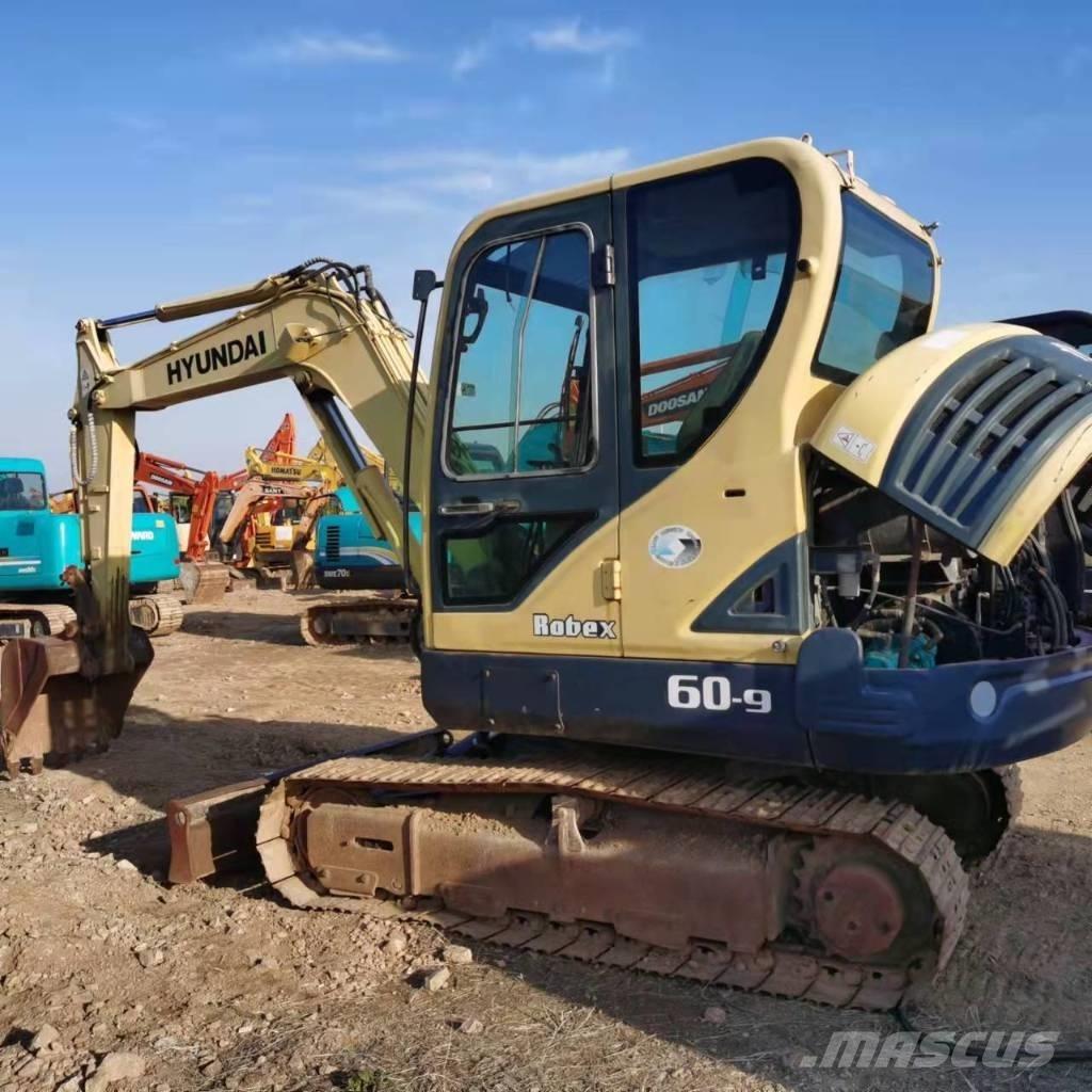 Hyundai R60-9 Mini ekskavatörler, 7 tona dek