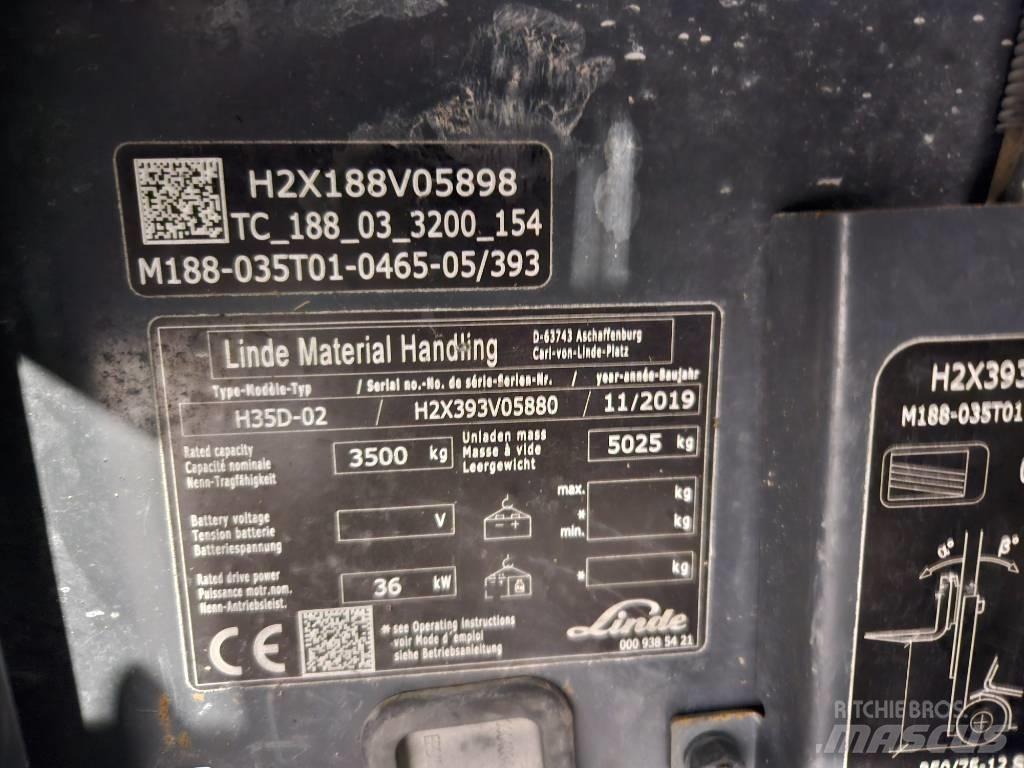 Linde H35D Dizel forkliftler