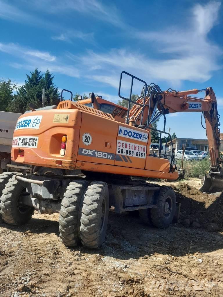 Doosan DX 160 W-3 Lastik tekerli ekskavatörler