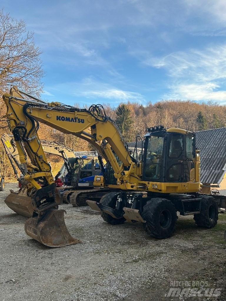 Komatsu Pw118mr11 Lastik tekerli ekskavatörler