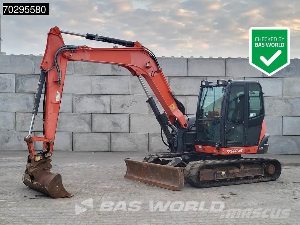 Kubota KX080-4a Mini ekskavatörler, 7 tona dek