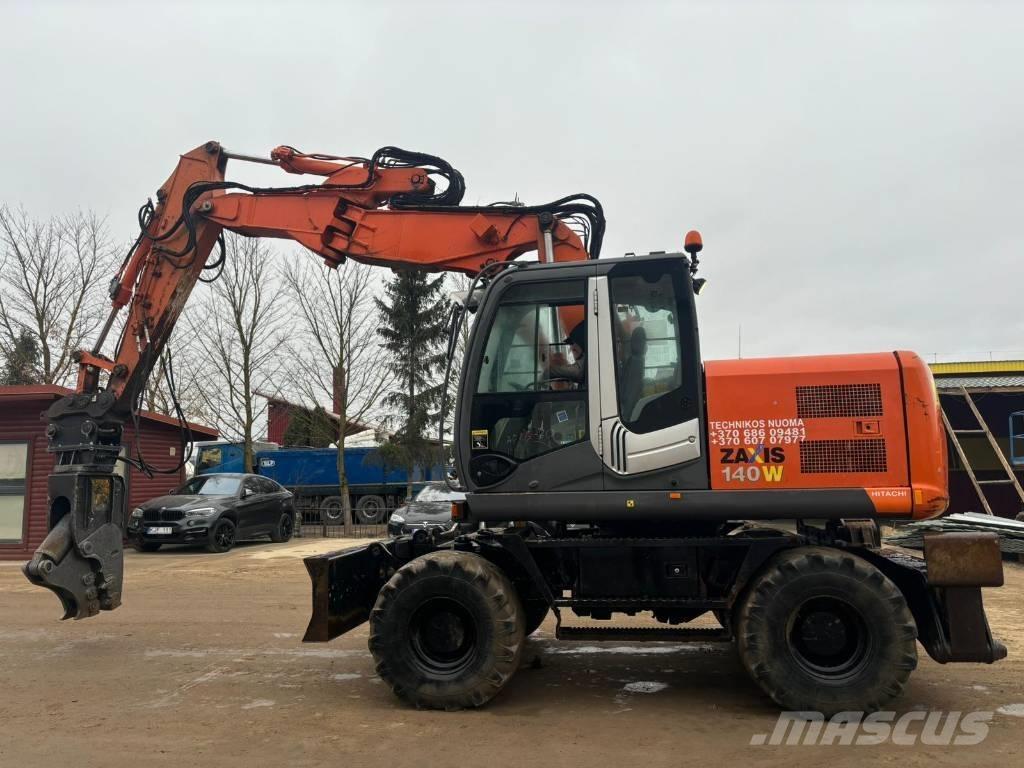 Hitachi ZX140 W-3 Lastik tekerli ekskavatörler