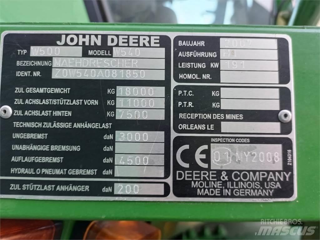 John Deere W540 Biçerdöverler