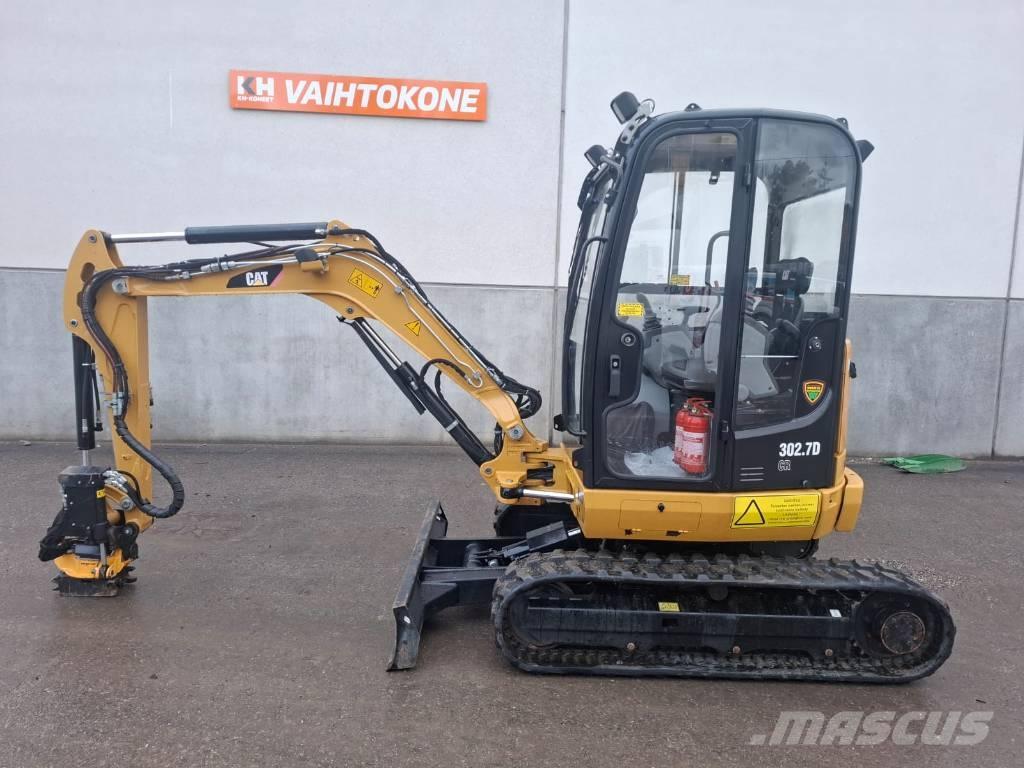 CAT 302.7 D CR Mini ekskavatörler, 7 tona dek