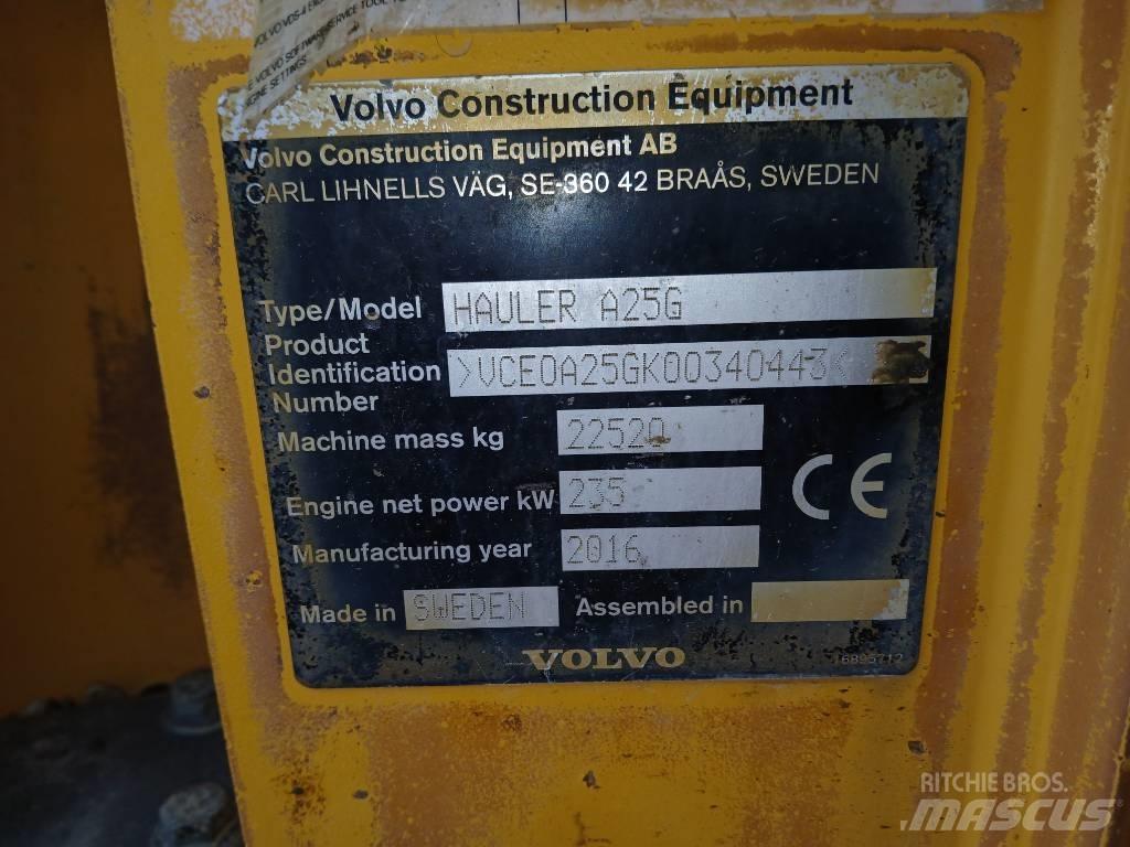Volvo A 25 G Belden kirma kaya kamyonu