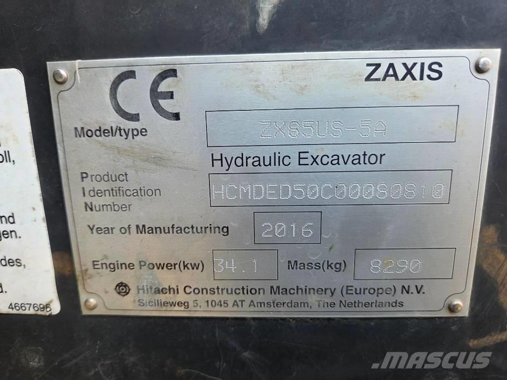Hitachi ZX 85 US-5 A Midi ekskavatörler 7 - 12 t