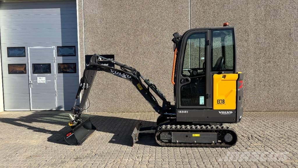 Volvo EC 18 Electric Mini ekskavatörler, 7 tona dek