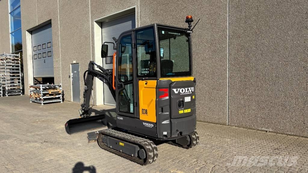 Volvo EC 18 Electric Mini ekskavatörler, 7 tona dek