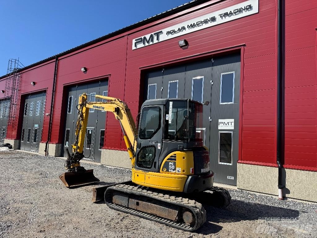 Komatsu PC 50 Mini ekskavatörler, 7 tona dek