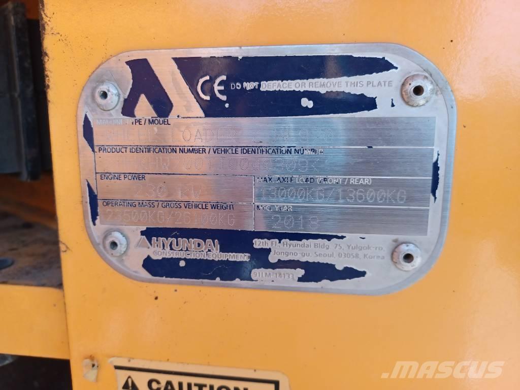 Hyundai HL 970 Tekerlekli yükleyiciler