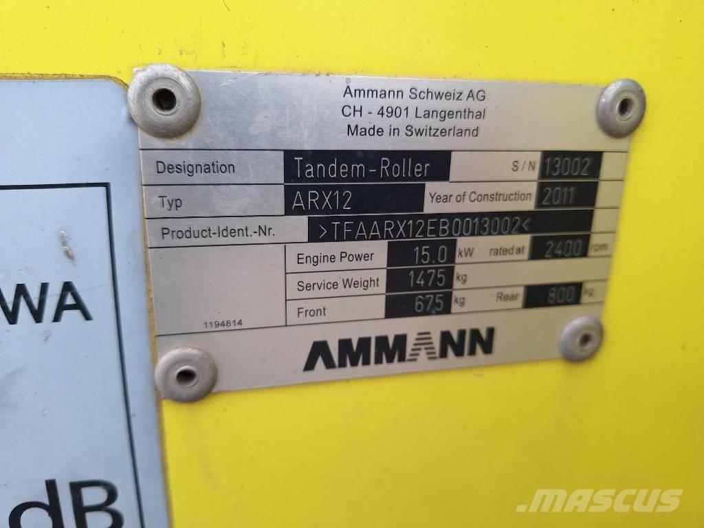Ammann ARX 12 Çift tamburlu silindirler