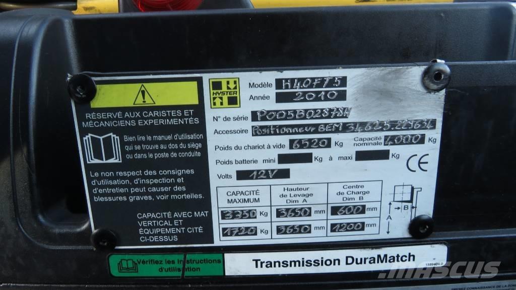 Hyster H4.0FT5 LPG'li forkliftler