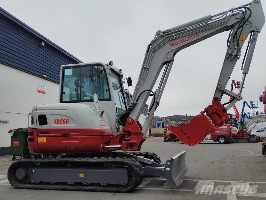 Takeuchi TB 260 Mini ekskavatörler, 7 tona dek