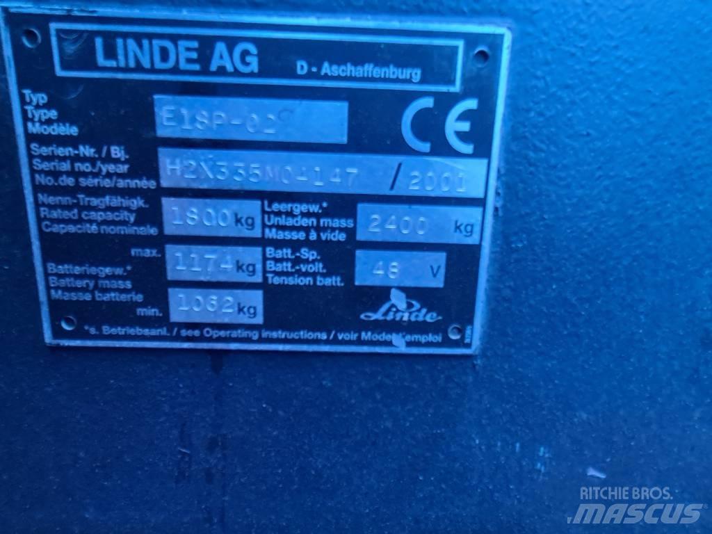 Linde E16P Elektrikli forkliftler