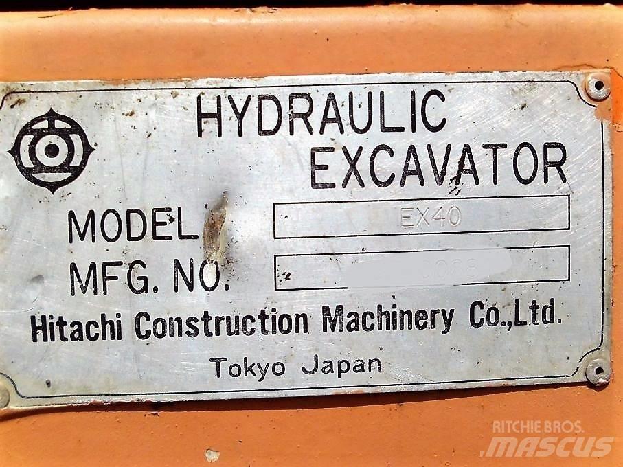 Hitachi EX 40 Mini ekskavatörler, 7 tona dek