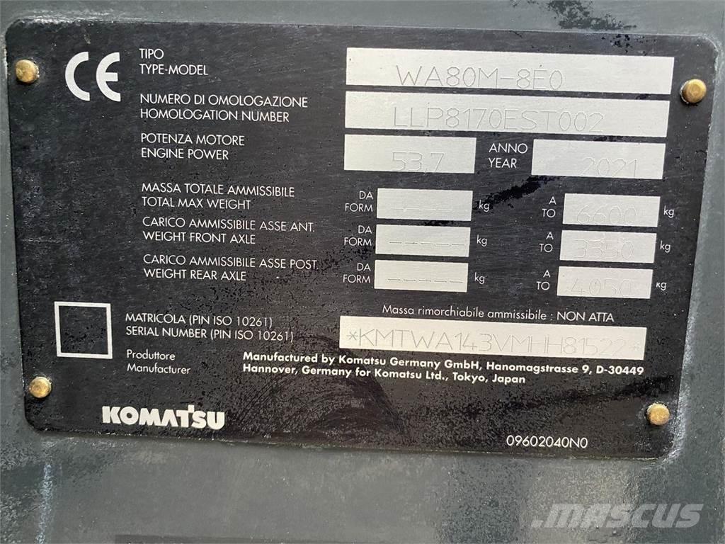 Komatsu WA80M-8EO Çok amaçlı yükleyiciler