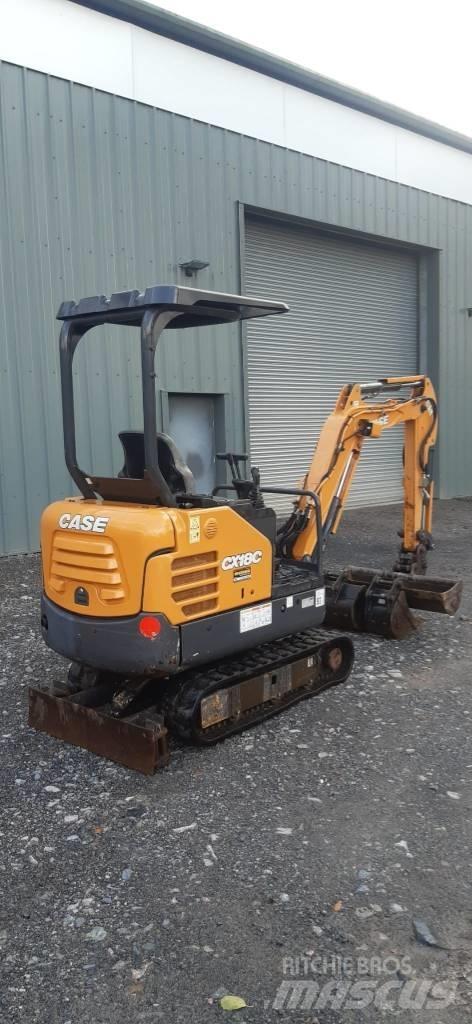 CASE CX18C CANOPY Mini ekskavatörler, 7 tona dek