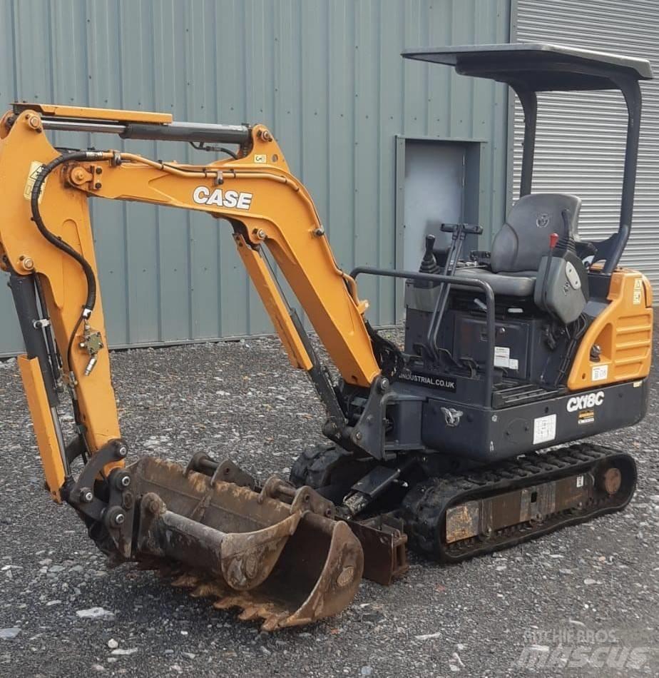 CASE CX18C CANOPY Mini ekskavatörler, 7 tona dek
