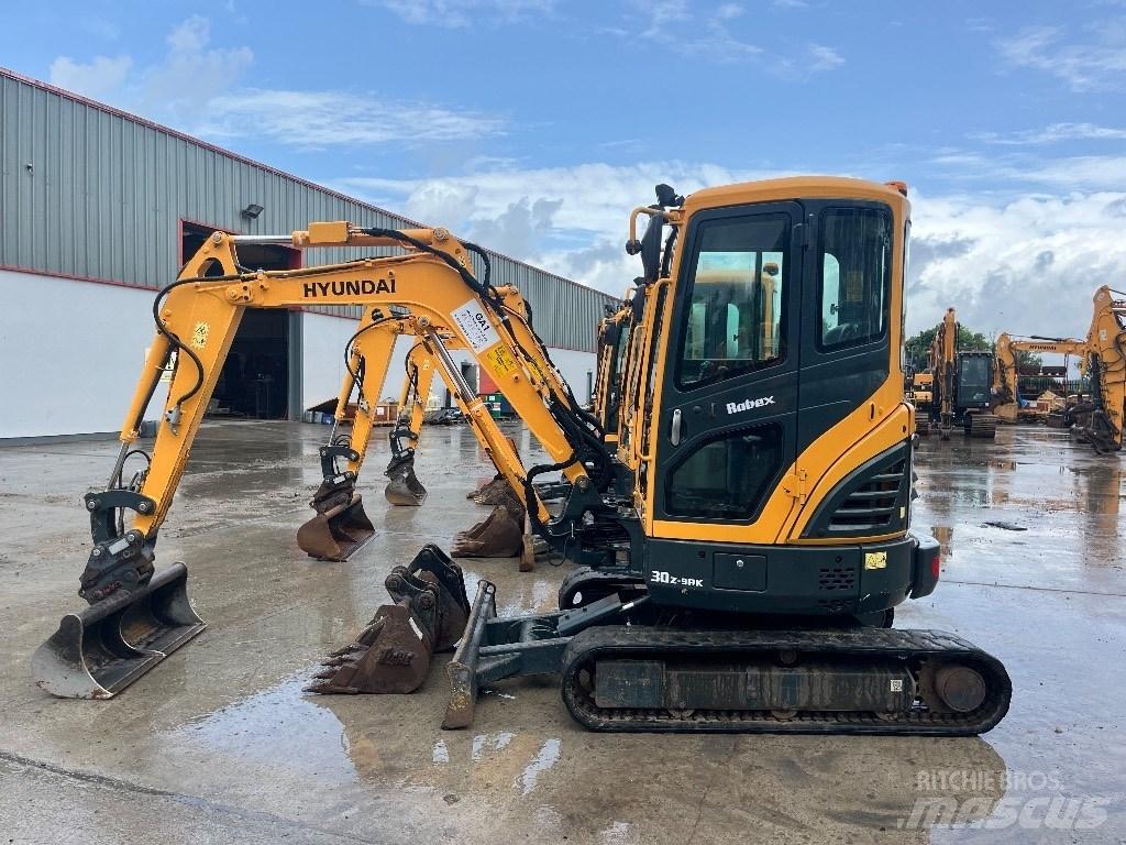 Hyundai R30 Z-9AK Mini ekskavatörler, 7 tona dek