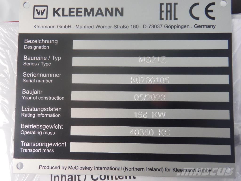 Kleemann MS 21 Z Elekler