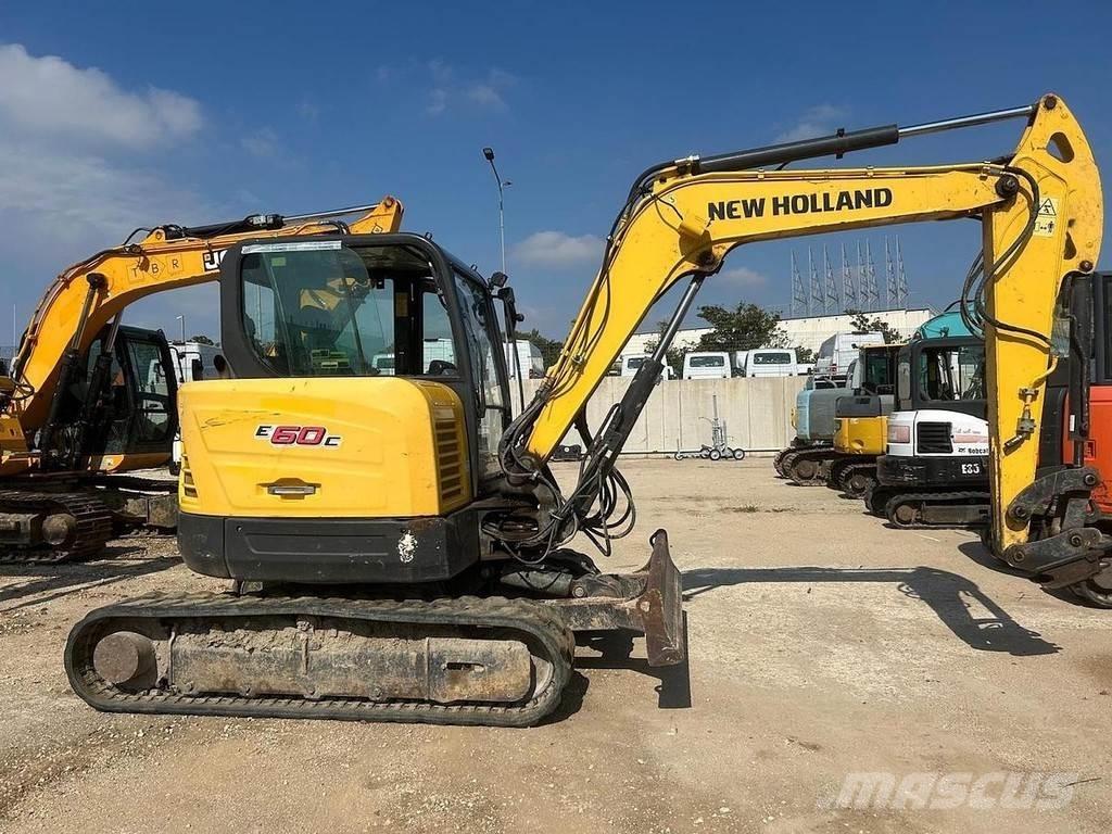 New Holland E60C Mini ekskavatörler, 7 tona dek