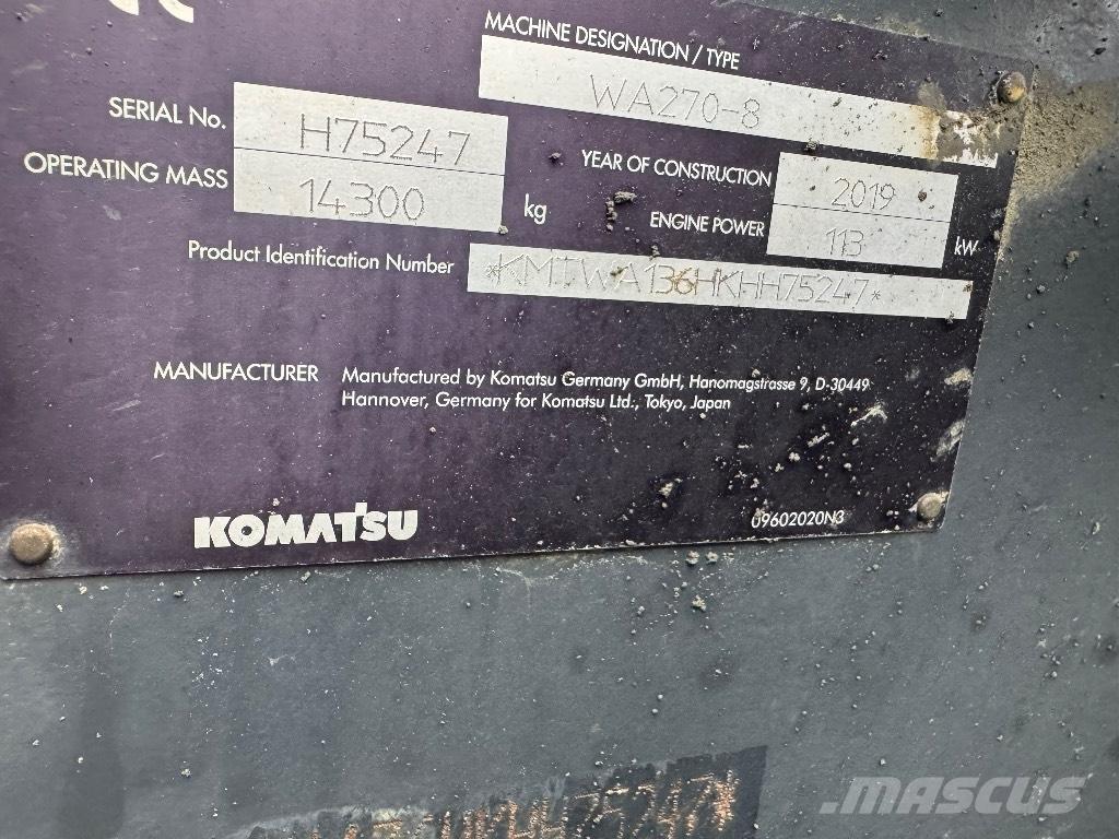 Komatsu WA 270-8 Tekerlekli yükleyiciler
