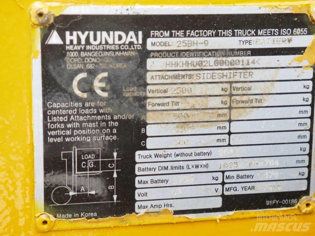 Hyundai 25 BH-9 Elektrikli forkliftler