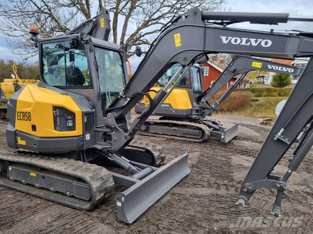 Volvo ECR58 F Mini ekskavatörler, 7 tona dek