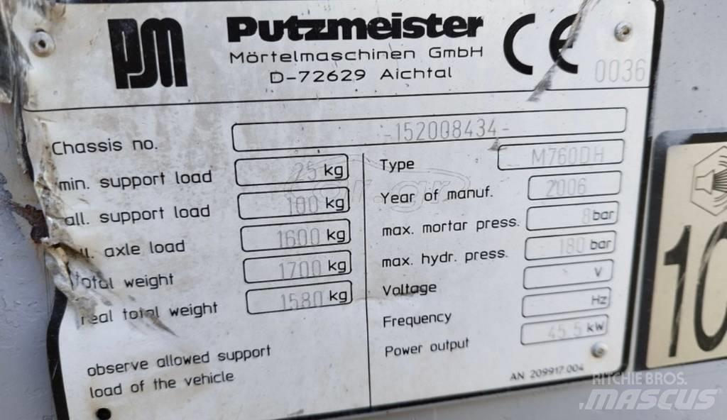Putzmeister 760 Şap pompaları