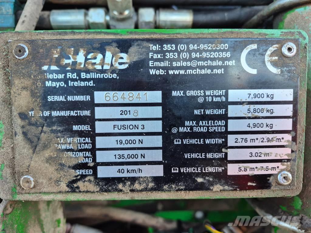 McHale Fusion 3 Rulo balya makinalari