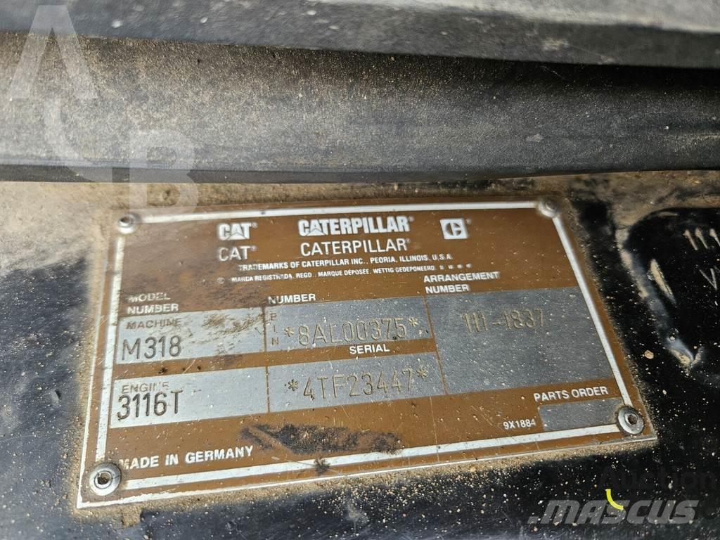 CAT M 318 C Lastik tekerli ekskavatörler