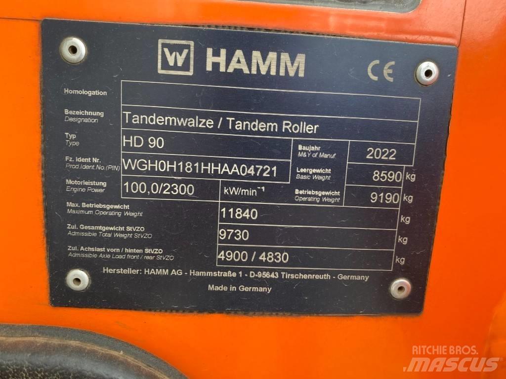 Hamm HD 90 Çift tamburlu silindirler