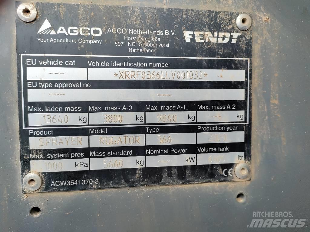 Fendt Rogator 366 Çekilir pülverizatörler